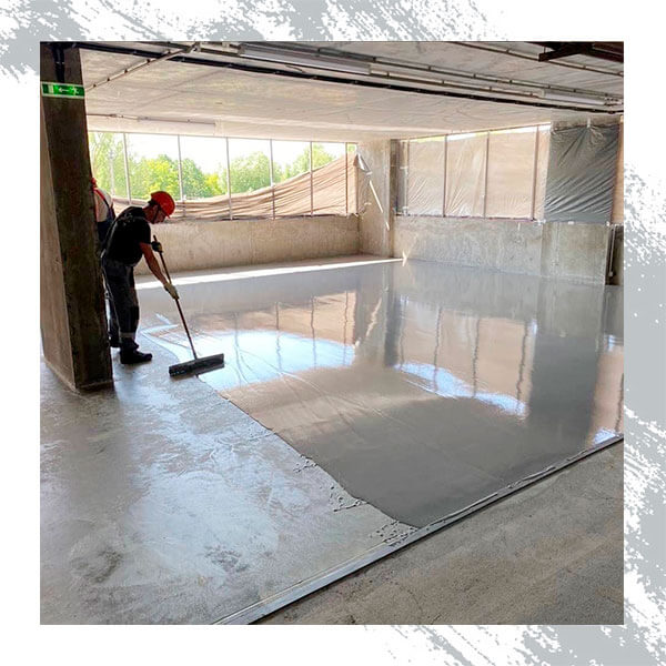 укладка полов бетон