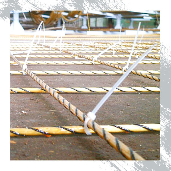 бетонная стяжка композитная арматура фиксация узлов